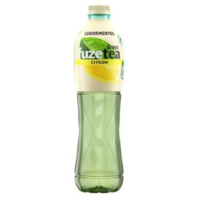 Üdítőital, szénsavmentes, 1,5 l, FUZETEA ZERO, zöld tea citrom